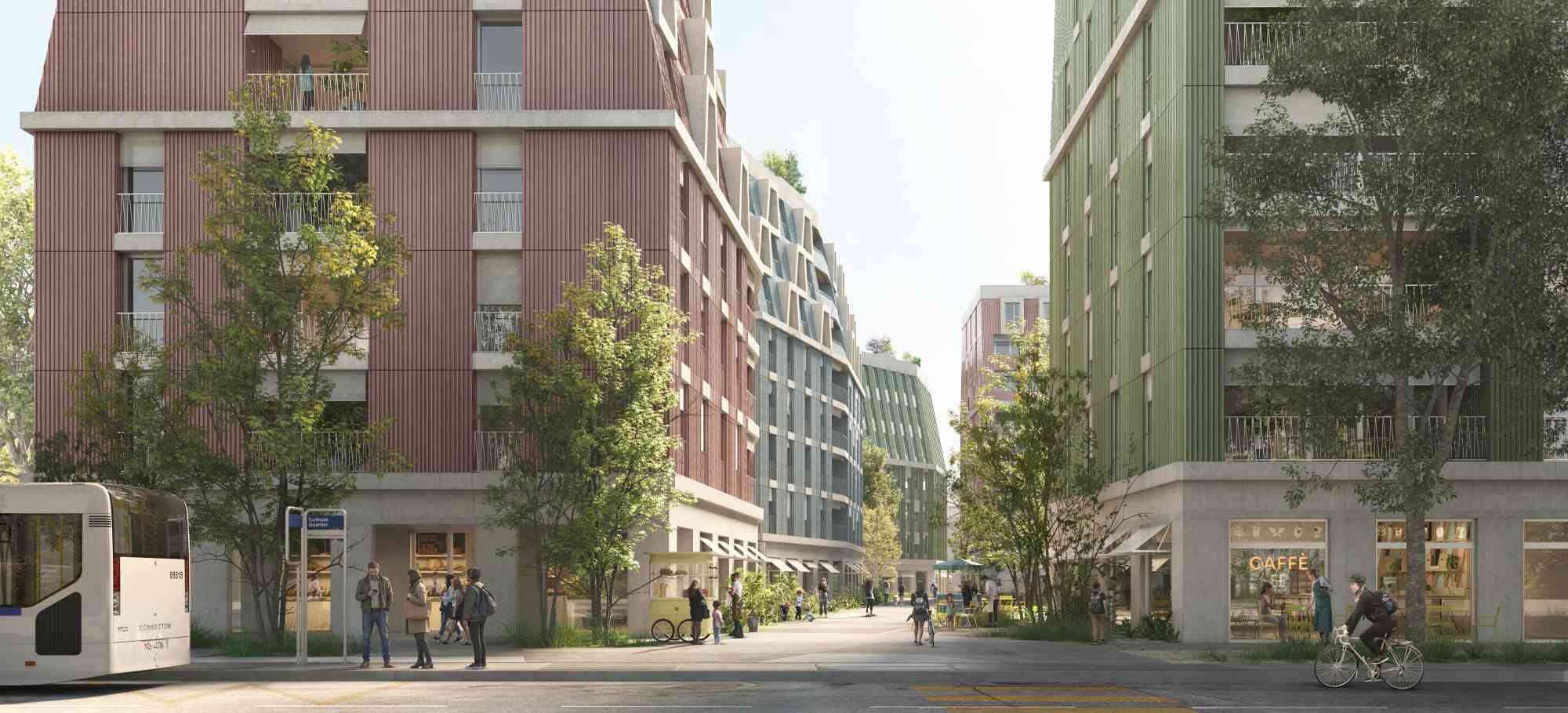 Die Torfmatt: Ein lebendiges Quartier mit hoher Lebens- und Aufenthaltsqualit&auml;t.