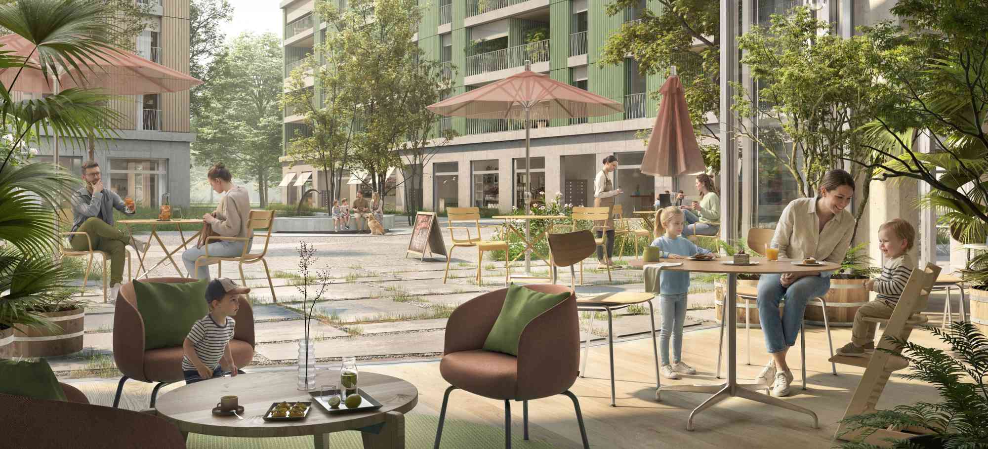 Restaurant/Bar im ruhigen Innenhof - offen f&uuml;r die ganze Bev&ouml;lkerung der Gemeinde.