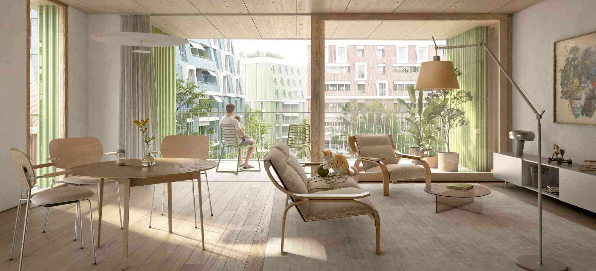 Wohnen in der Torfmatt: hell, gem&uuml;tlich, grossz&uuml;gig.